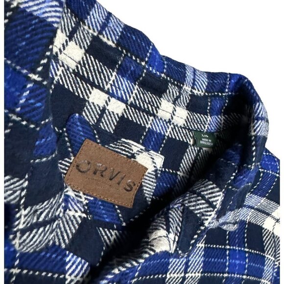 ORVIS Vintage Y2K Plaid Outdoor Spring Winter Fall Mens Shirt Jacket Shacket L - Picture 3 of 6